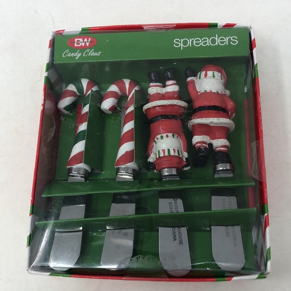 Boston Warehouse Christmas Candy Claus Spreaders Santa Claus and Candy Canes - Picture 4 of 10